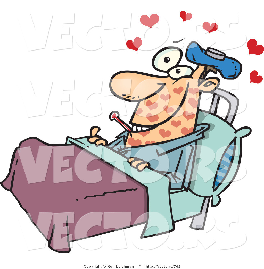 clipart sick man in bed - photo #13