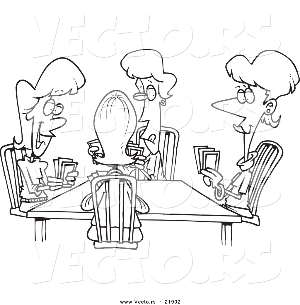 playing poker coloring pages - photo #7