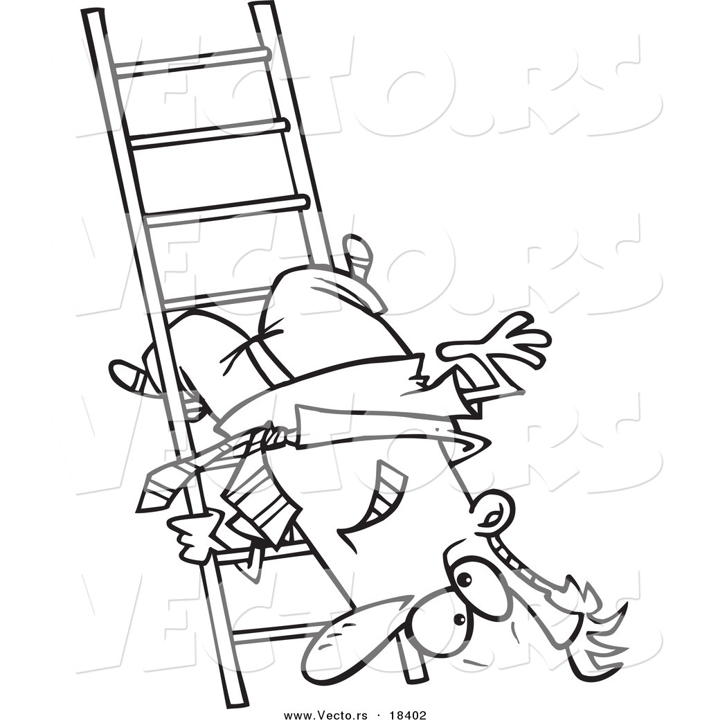 clipart man falling off ladder - photo #25