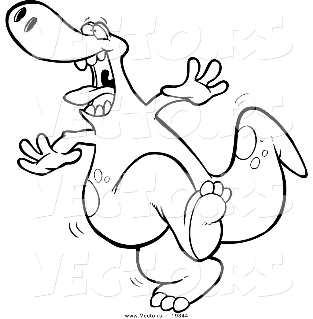 dancing dinosaur coloring pages - photo #4