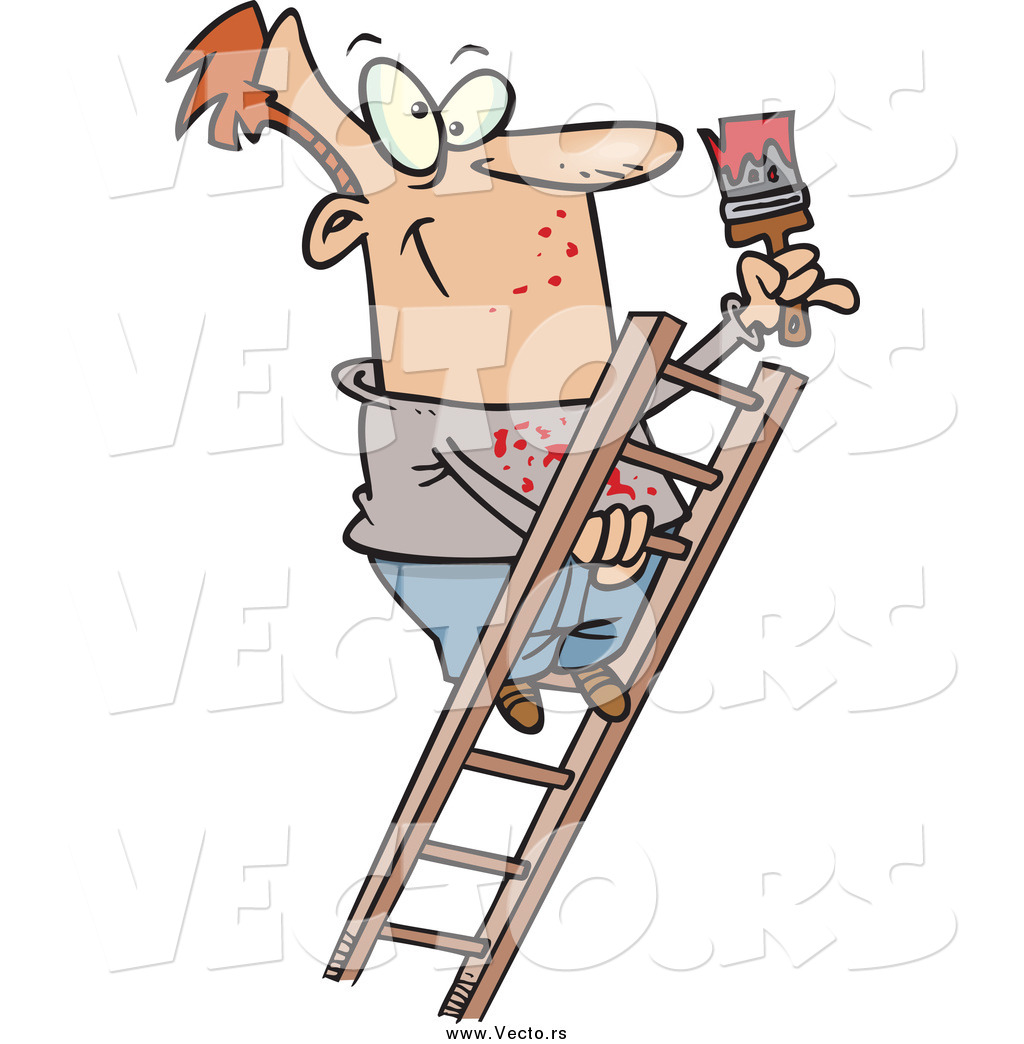 clipart man climbing ladder - photo #35