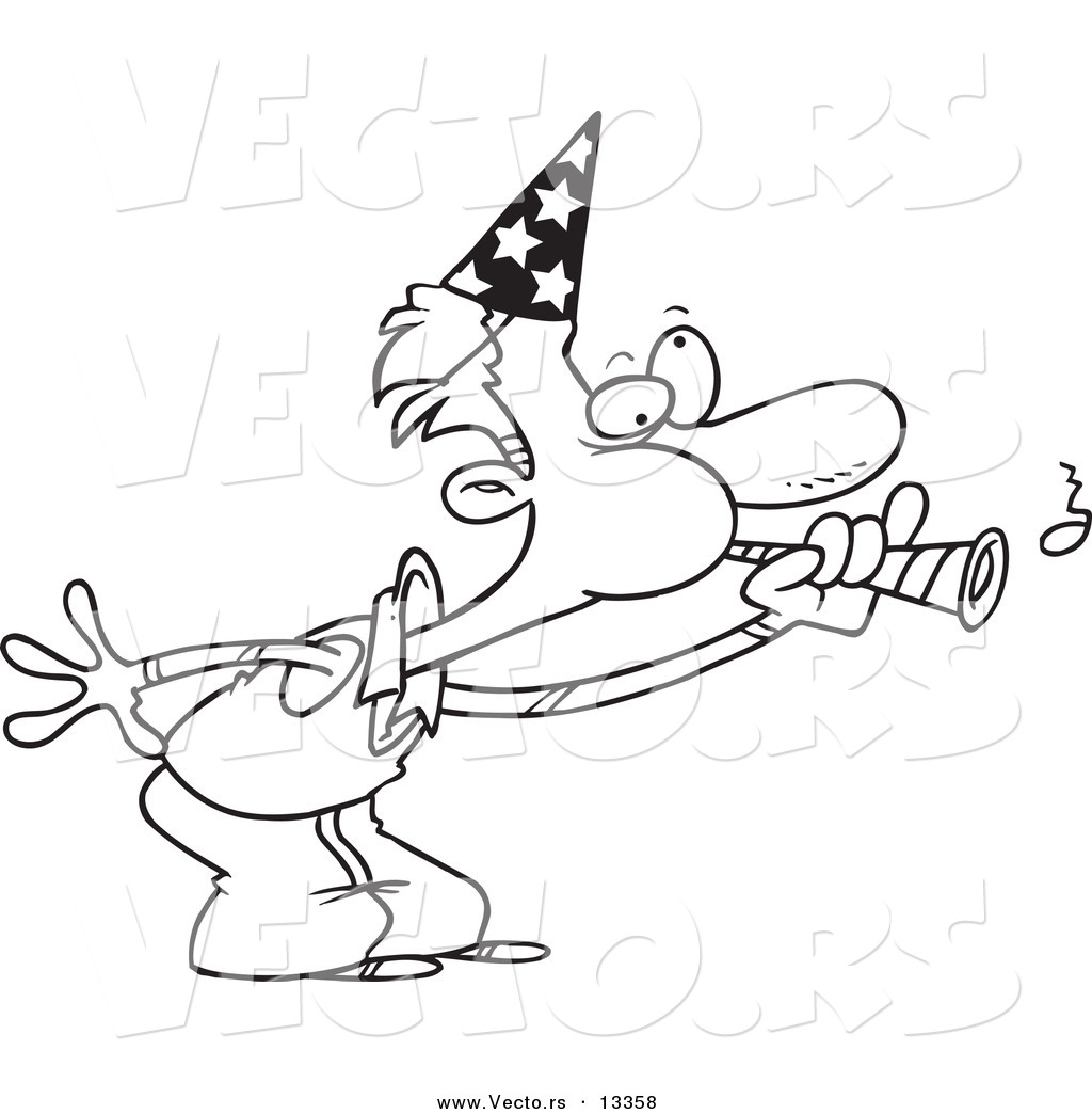 clipart man blowing horn - photo #20