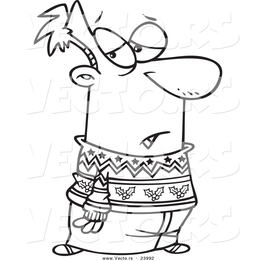 ugly christmas sweater coloring pages - photo #39