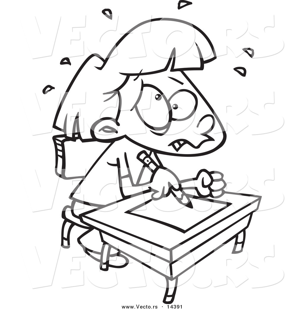 clipart of girl taking test - photo #35