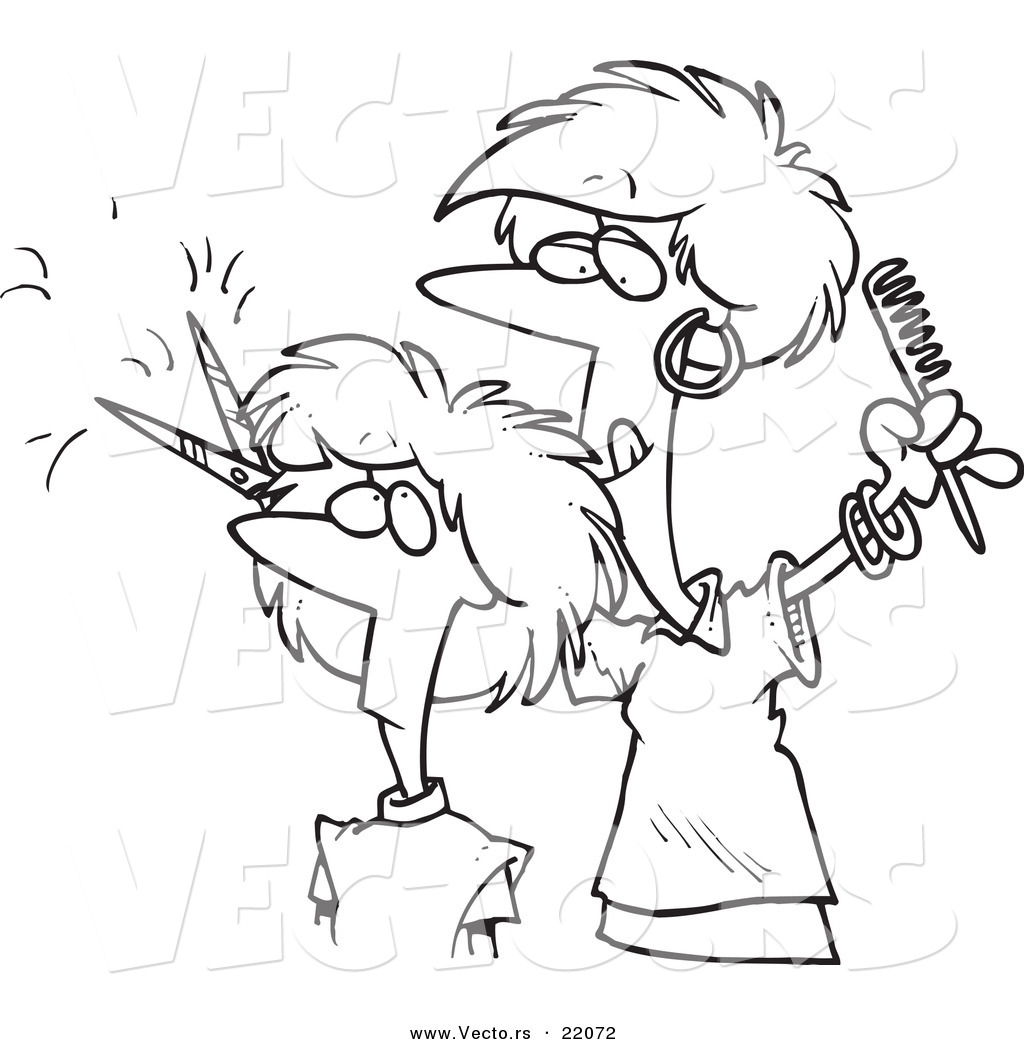 hairdresser coloring pages - photo #27