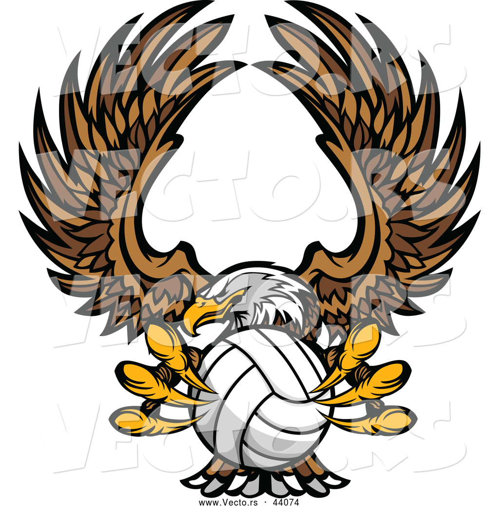 eagle volleyball clipart - photo #8