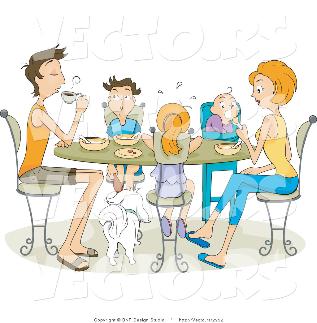 clipart of family eating dinner - photo #46