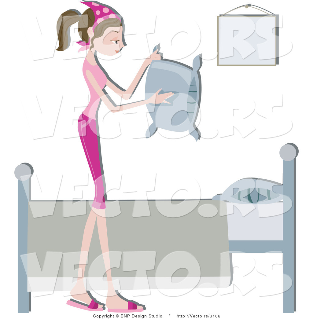 girl making bed clipart - photo #15