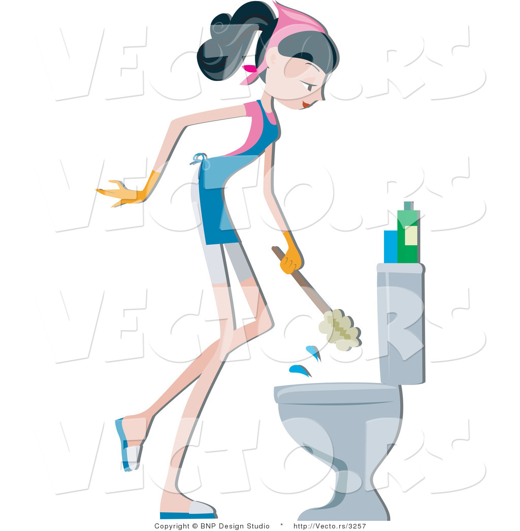 toilet cleaning clipart - photo #35