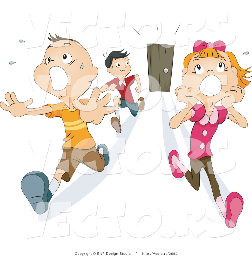 Αποτέλεσμα εικόνας για scared  kids running