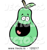 Cartoon Vector of Pear Mascot by Lineartestpilot