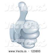 Vector of 3d Gloved Hand Holding a Thumb up by AtStockIllustration