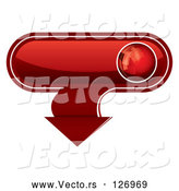 Vector of 3d Red Download App Button by MilsiArt