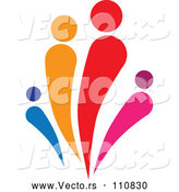 Vector of a Colorful Abstract Family Together by ColorMagic