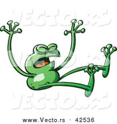 Vector of a Goofy Green Frog by Zooco