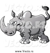 Vector of a Mad Rhino by Zooco