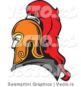 Vector of a Roman Soldier Profile Avatar by Vector Tradition SM