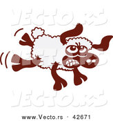 Vector of a Sheep Angrily Kicking by Zooco