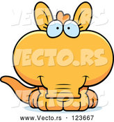 Vector of Cartoon Orange Aardvark by Cory Thoman