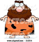Vector of Cartoon Plump Caveman with a Beard by Cory Thoman