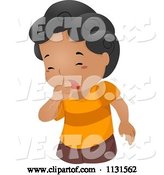 Vector of Cartoon Sick Boy Coughing by BNP Design Studio