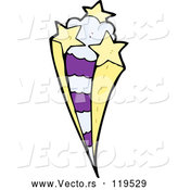 Vector of Cartoon Star Burst by Lineartestpilot
