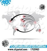 Vector of Coronavirus Outbreak Map by Cidepix