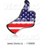 Vector of Flag of America Thumb up Hand by Andrei Marincas