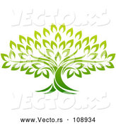 Vector of Gradient Mature Green Tree by AtStockIllustration