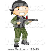 Vector of Happy Boy Playing Paintball by BNP Design Studio