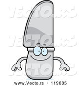 Vector of Happy Cartoon Knife Mascot by Cory Thoman