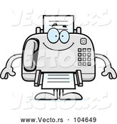 Vector of Happy Fax Machine by Cory Thoman