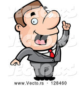 Vector of John Man Character in a Business Suit by Cory Thoman