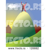 Vector of Mountain Top by Prawny