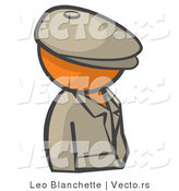 Vector of Orange Guy Detective by Leo Blanchette