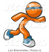 Vector of Orange Guy Runner by Leo Blanchette