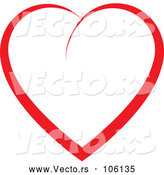 Vector of Red Heart by ColorMagic