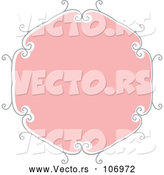 Vector of Retro Pink and Gray Frame Design Element by KJ Pargeter