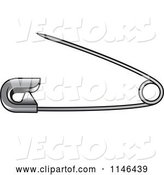 Vector of Silver Safety Pin by Lal Perera