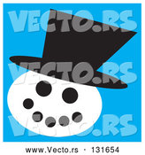 Vector of Snowman Wearing a Hat by Andy Nortnik