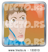 Vector of Young Skinny Guy by AtStockIllustration