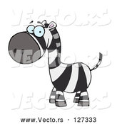 Vector of Zebra Cartoon by Hit Toon
