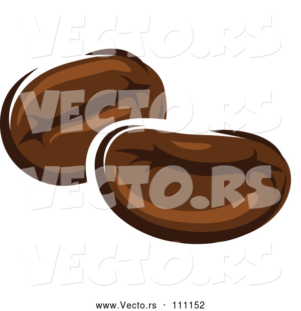 Cartoon Vector of Coffee Beans