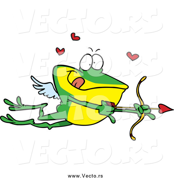 Vector of a Frog Cupid