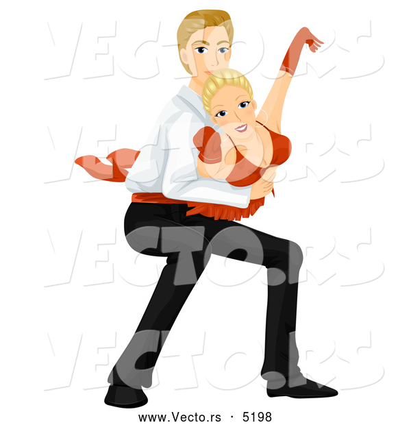 Vector of a Guy Lifting His Dance Partner