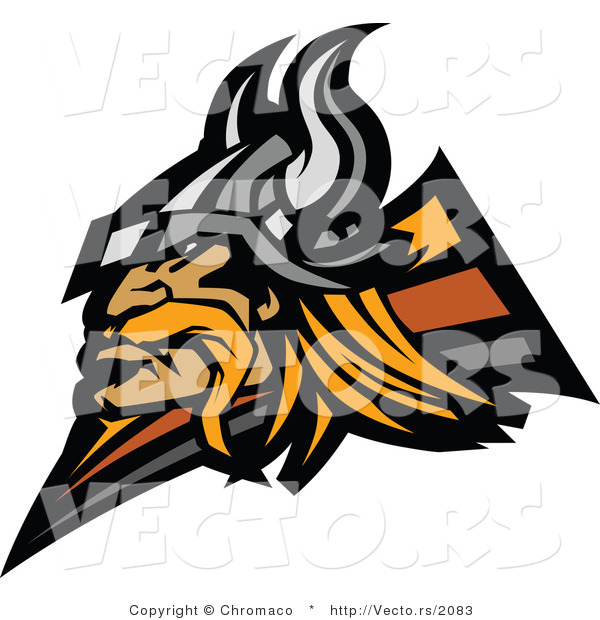 Vector of a Viking Warrior Mascot Design