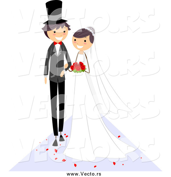 Vector of a Wedding Couple