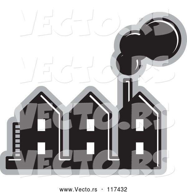 Vector of Black and Gray Factory 2
