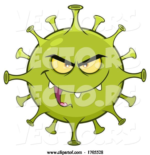Vector of Coronavirus Mascot Character