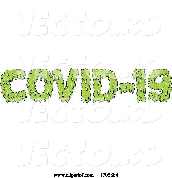 Vector of Covid 19 Text Grime Art